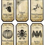 10 Best Vintage Printable Halloween Bottle Labels Printablee