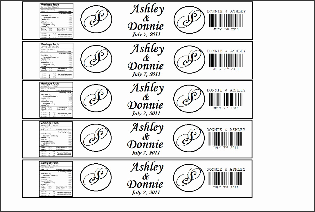 9 Wedding Water Bottle Labels Template Free SampleTemplatess 9 Wedding Water Bottle Labels Template Free SampleTemplatess