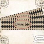 Alice In Wonderland Drink Me Water Bottle Wrappers Alice In
