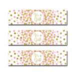 Baby Shower Water Bottle Labels Printable Party Supplies It s A Girl