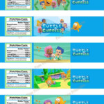 Bubble Guppies Printable Water Bottle Label Party Printables Bubble