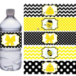 Bumble Bee Water Bottle Labels Bottle Labels Water Bottle Labels