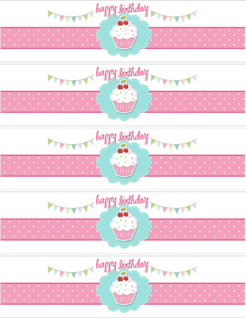Cupcake Birthday Party With FREE Printables Birthday Labels Water 