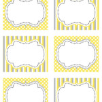 Cupcake Express Free Printable Yellow And Grey Food Labels Cupcake