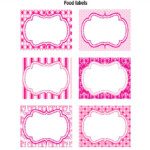 Cute Labels Free Baby Shower Printables Food Label Template Food