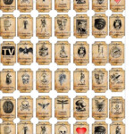 Details About Halloween Magic Steampunk Mini Bottle Labels Glossy