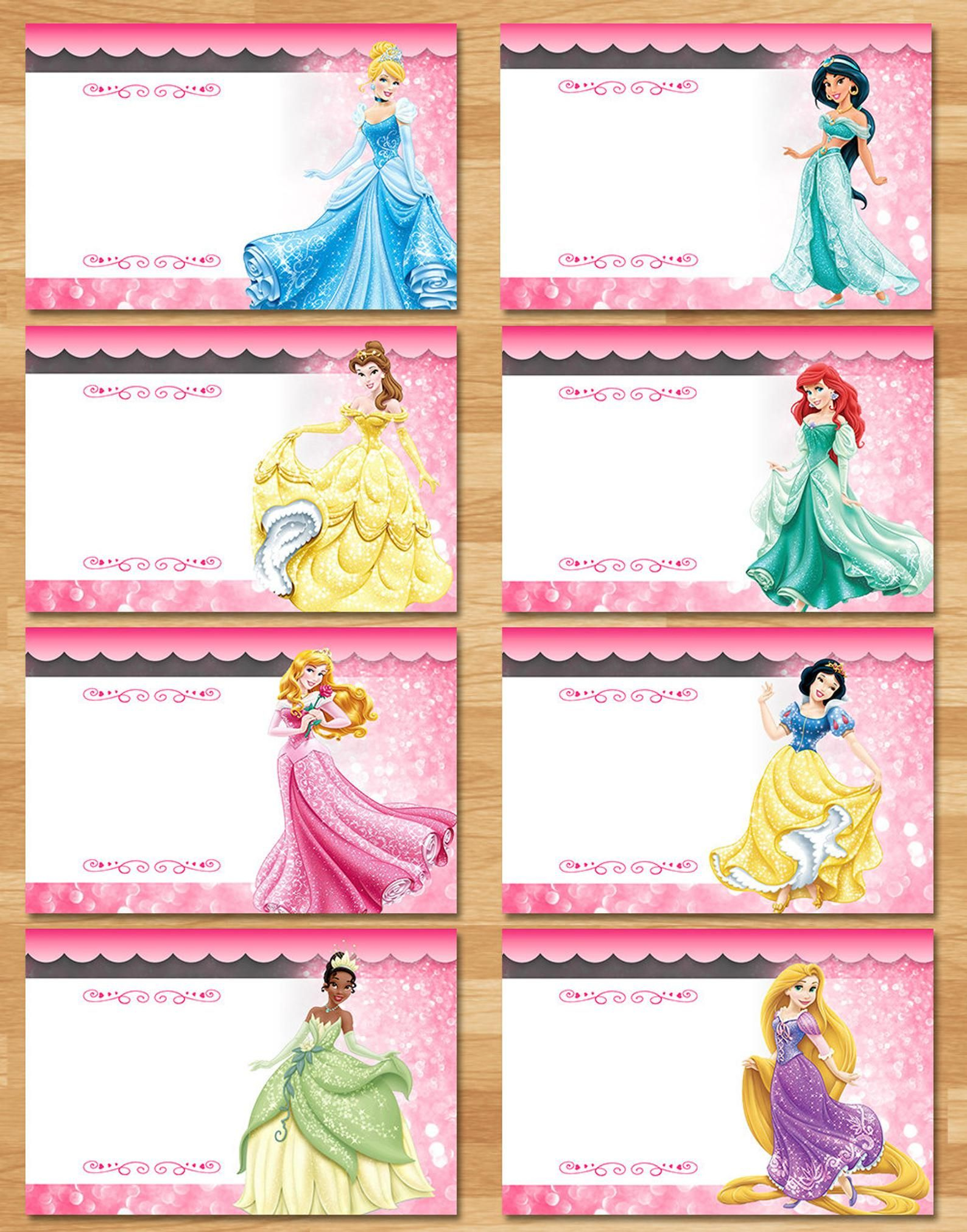 Free Printable Princess Party Food Labels 2023 FreePrintableLabels