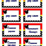 DIY Printable Buffet Cards Mickey Mouse Inspired Food Labels 6 9