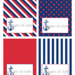 DIY Printable Nautical Food Label Tents Ahoy It s A Boy Baby Shower