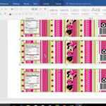 Diy Tutorial Template For Water Bottle Labels For Microsoft And
