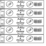 Diy Water Bottle Label Template Water Bottle Labels Template