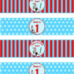 Dr Seuss Themed Water Bottle Labels Dr Seuss Birthday Party Seuss
