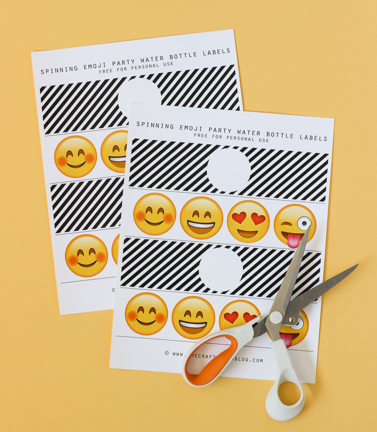 Emoji Party Water Bottle Labels The Craft Patch