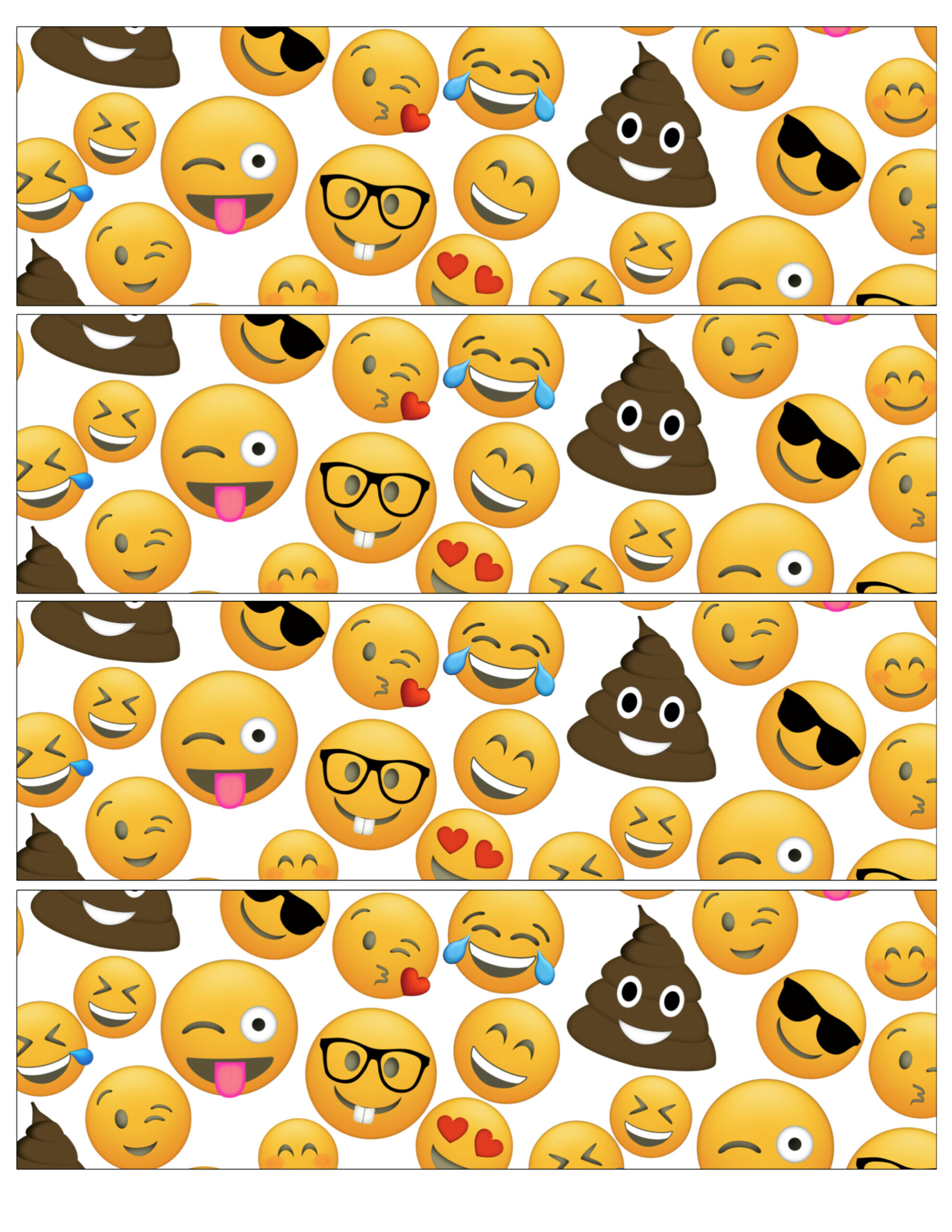 Emoji Water Bottle Labels Free Printable Paper Trail Design Emoji Water Bottle Labels Free Printable Paper Trail Design