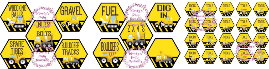 Free Construction Party Printables Construction Party Construction 