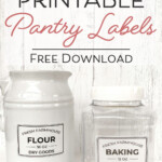 Free Editable Printable Kitchen Pantry Labels For Storage Containers