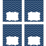 Free Navy Blue Chevron Simple Food Labels Printable Treats