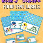 Free Printable Baby Shark Food Labels Baby Shark Party Printables