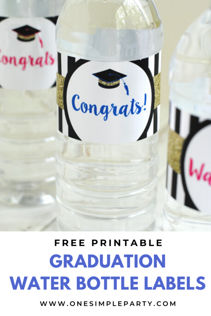 Free Printable Graduation Water Bottle Labels Printable Water Bottle 