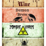 Free Printable Halloween Bottle Labels Itsybitsyfun