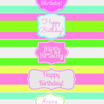 Free Printable Happy Birthday Water Bottle Label Wraps Mom 4 Real