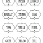 Free Printable Kitchen Spice Labels The Graffical Muse Pantry