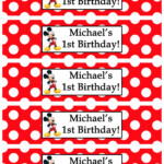Free Printable Mickey Mouse Clubhouse Bottle Labels Dolanpedia