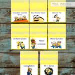 Free Printable Minion Food Labels Free Printable