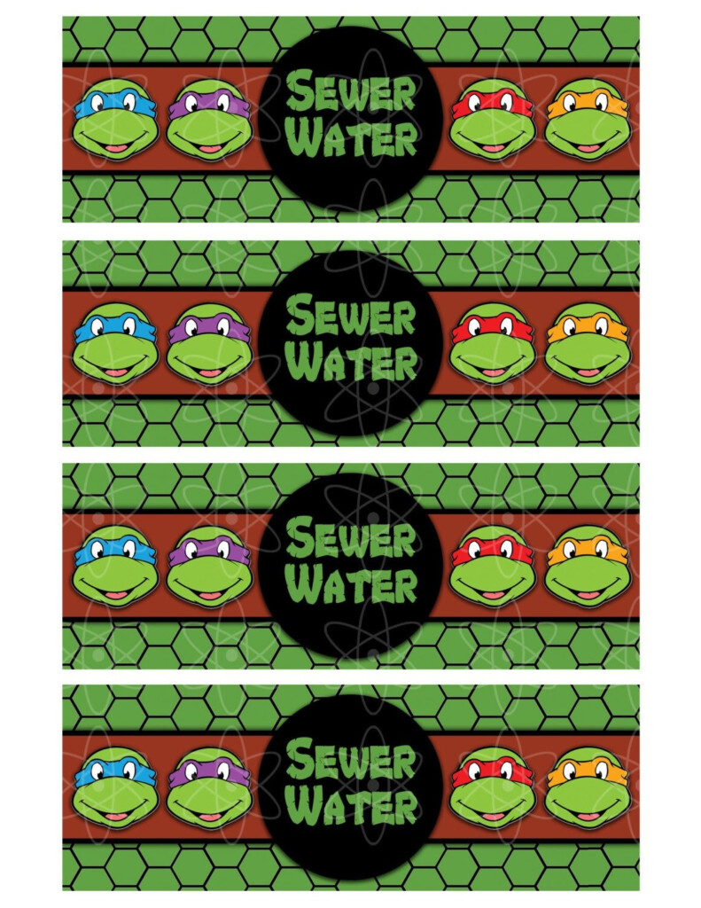 Free Printable Tmnt Food Labels Free Printable