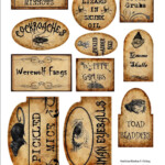 Halloween Apothecary Halloween Labels Halloween Apothecary Jars