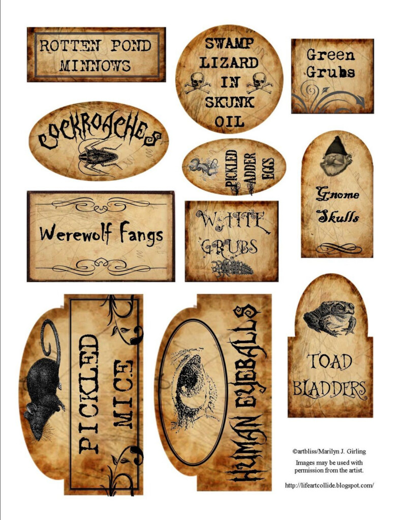 Halloween Apothecary Halloween Labels Halloween Apothecary Jars