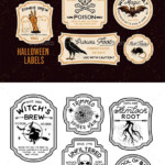 Halloween Bottle Labels Halloween Bottle Labels Halloween Bottles