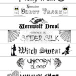 Halloween Waterbottle Printable Halloween School Treats Halloween