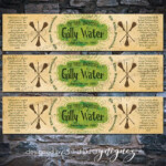 Harry Potter Gilly Water Printable Water Bottle Labels Harry Potter