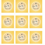 Honey Jar Favor Tags Or Labels DIY Printable