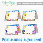 Image 0 Shark Party Foods Birthday Labels Party Food Labels
