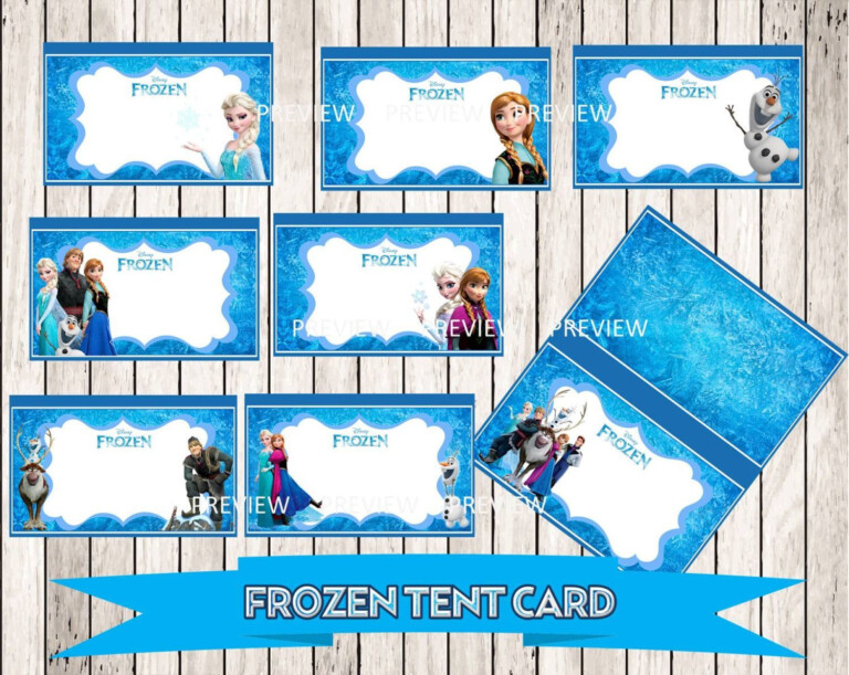 Tag Printable Free Frozen Party Food Labels - FreePrintableLabels.net