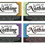 INSTANT DOWNLOAD Jar Of Nothing Printable Great Gag Gift Or Perfect