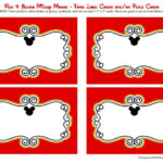 Mickey Mouse Printable Food Labels Mickey Mouse Clubhouse Birthday