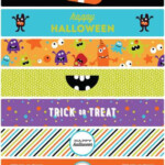 Monster Mash Halloween Water Bottle Labels Printable