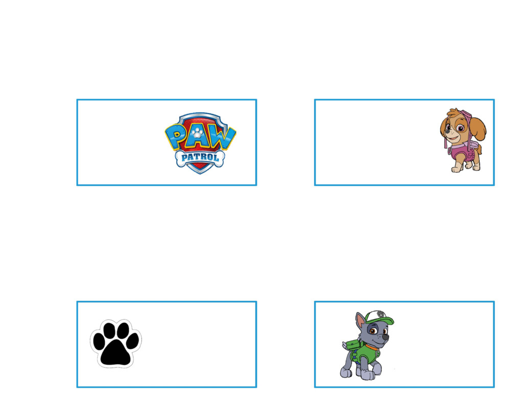 Paw Patrol Party Printables Food Labels Paw Patrol Party Printables 