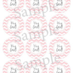 Printable Baby Shower Mason Jar Label PDF For Girl Chevron Etsy