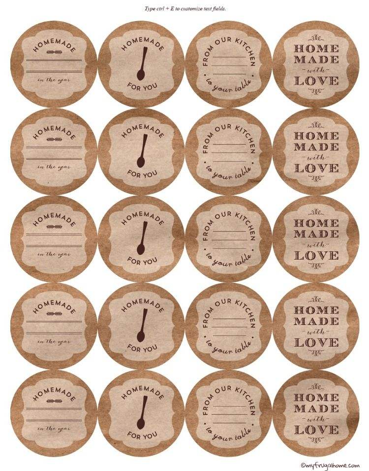 Printable Canning Jar Labels Canning Jar Labels Mason Jars Labels