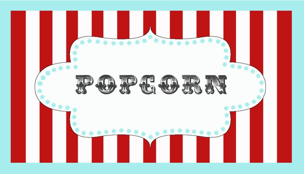 Printable Food Label For Circus Party 6 00 Via Etsy Etichette 