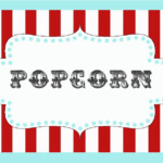 Printable Food Label For Circus Party 6 00 Via Etsy Etichette