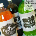 Printable Halloween Bottle Labels