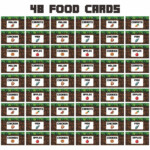 Printable Minecraft Food Tent Cards Minecraft Food Printables