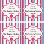 Printable Sweet Jar Labels Vibrant Candy Stripe Template Jar Labels