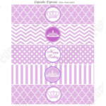 Purple Princess Printable Birthday Water Bottle Labels Etiquetas Para