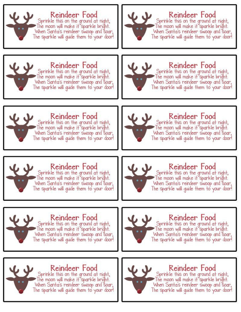 Reindeer Food 001 Reindeer Food Kids Christmas Party Preschool 
